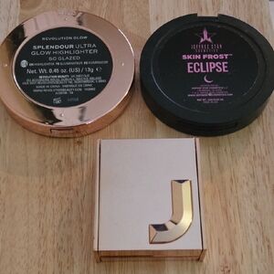 Revolution Glow Highlighter and Jeffree Star Skin Frost Highlighter